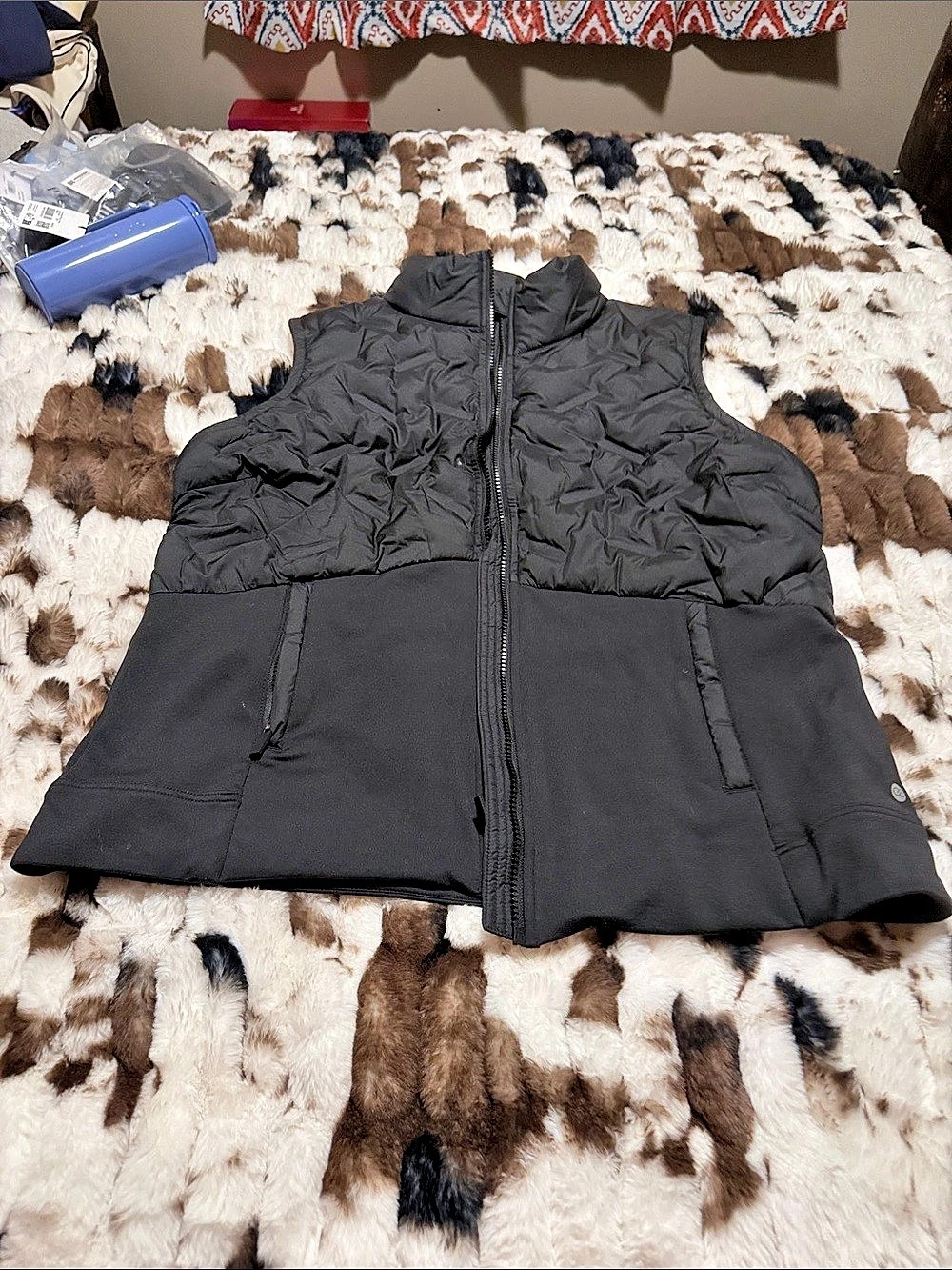 CALIA by Carrie Underwood Black Puffer Vest Size XL